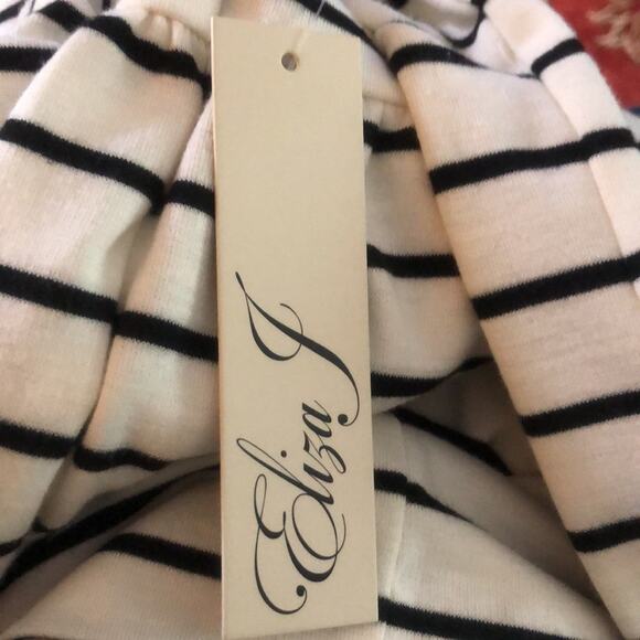 Eliza J Striped Bell Sleeve Dress Size 12 NWT - Picture 8 of 10